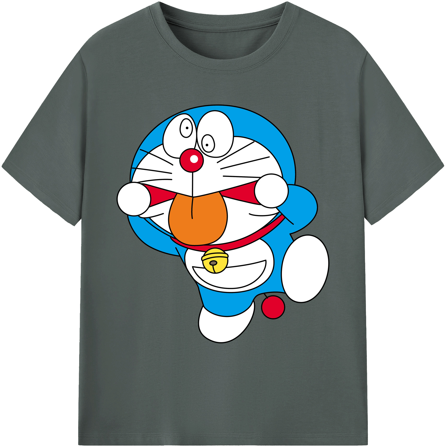 （画像用） ドラえもん Doraemon 綿100％ メンズ半袖Tシャツ｜肌触りやわらか＆通気性
